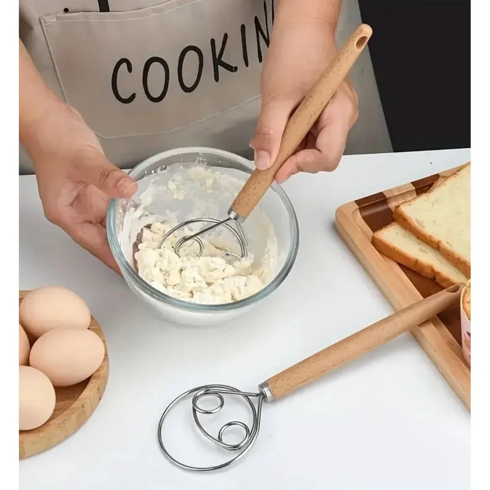 Danish Dough Whisk Stainless Steel Resin Handle 10.5